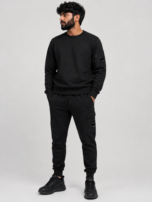 CP Company Sweatshirt Tracksuit- Black