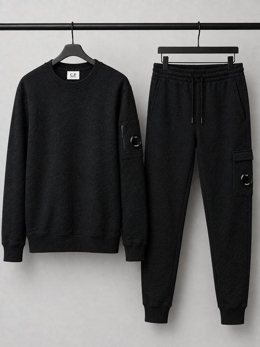 CP Company Sweatshirt Tracksuit- Black