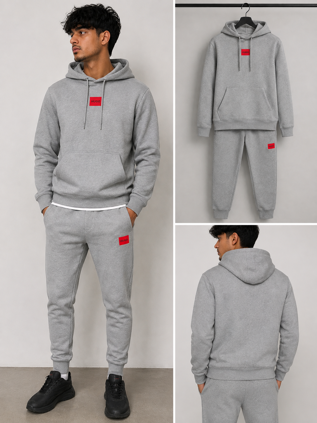 Hugo Boss Hooded Tracksuit- Grey