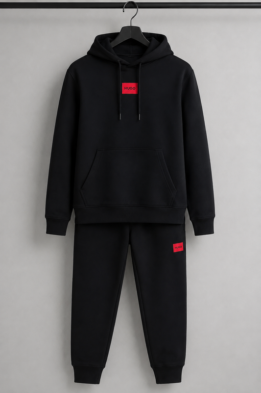 Hugo Boss Hooded Tracksuit- Black