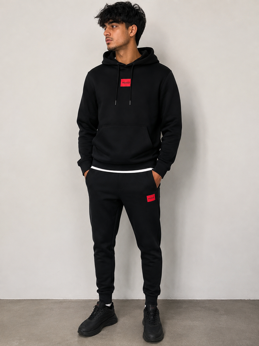 Hugo Boss Hooded Tracksuit- Black